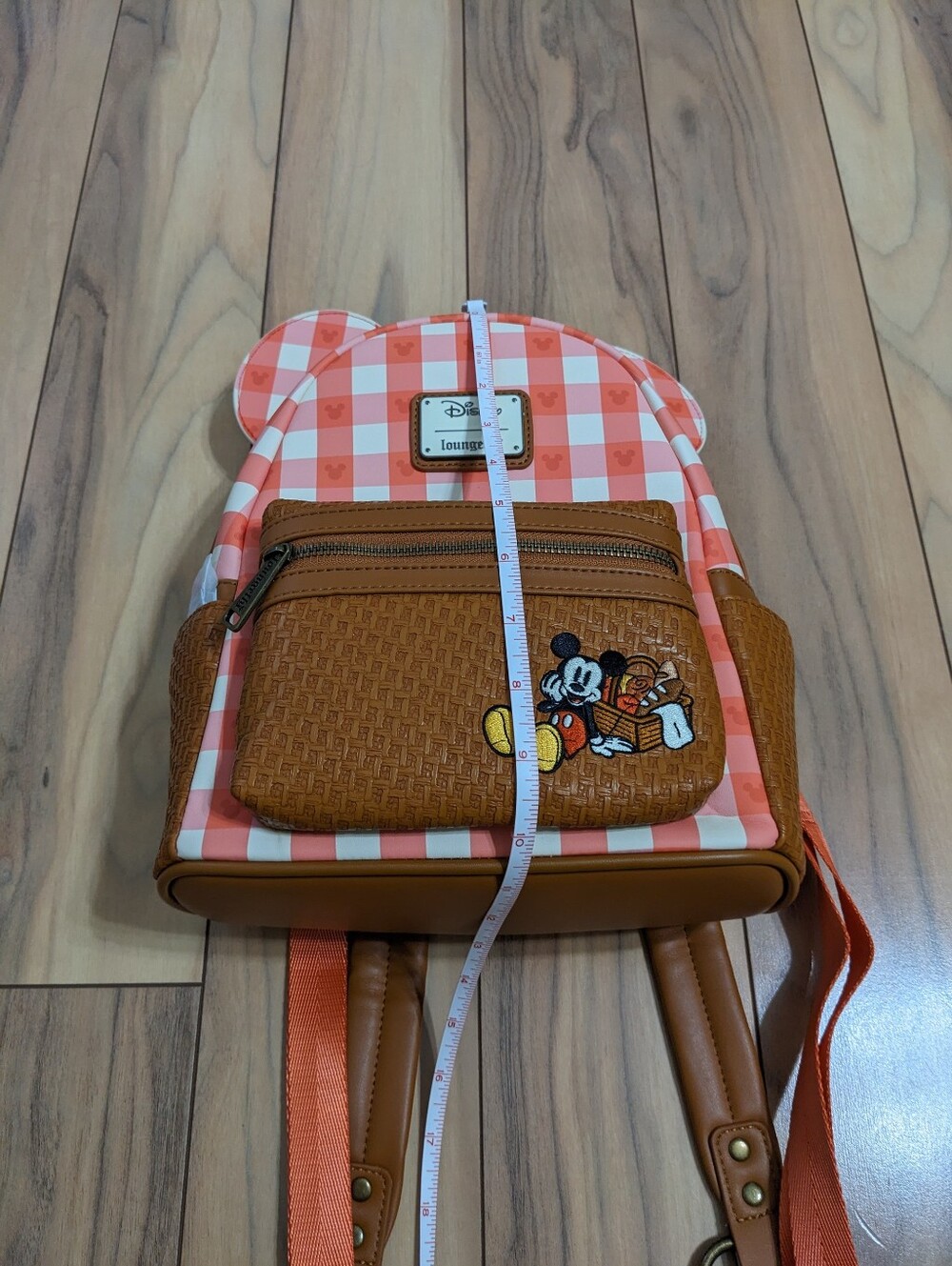 NWT! Loungefly Disney 's Mickey Mouse Picnic Ears Mini Backpack - Picture 13 of 16
